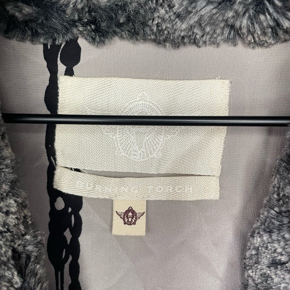 Burning Torch faux fur open front sleeveless jacket vest large - Picture 4 of 10